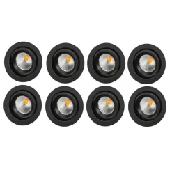Sg Armaturen As Lightup-Pris<Junistar Eco IsoSafe 8 pack 6W LED 2000-2800K dimtowarm
