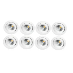 Sg Armaturen As Lightup-Pris<Junistar Eco IsoSafe 8 pack 6W LED 2700K