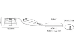 Sg Armaturen As Lightup-Pris<Junistar Eco IsoSafe 6W LED 2700K - Matt