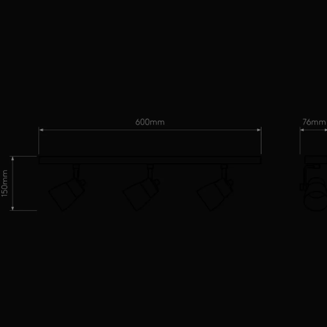 Astro Lighting Kjøkkenbelysning Tak|Spotter & Skinner<Juno triple bar spotskinne