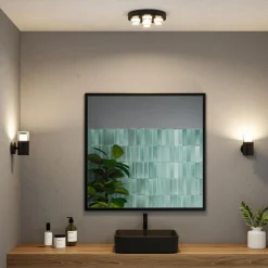 Paulmann Baderomsbelysning Tak|Kjøkkenbelysning Tak<Kame taklampe for baderom 4 x 4,2W 3000 Kelvin IP44