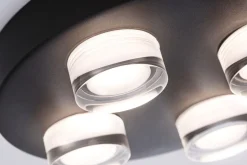 Paulmann Baderomsbelysning Tak|Kjøkkenbelysning Tak<Kame taklampe for baderom 4 x 4,2W 3000 Kelvin IP44