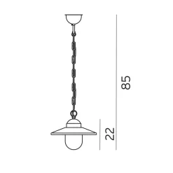 Norlys Taklamper Ute|Utendørs Downlights<Karlstad 230 takpendel utendørs IP55 - Svart