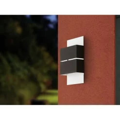 Eglo Utelamper Med Opp/Ned Lys<Kibea vegglampe opp/ned utendørs led IP44 - Antrasitt