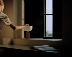 New Works Oppladbare Bordlamper<Kizu Portable bordlampe - Rustfarget Marmor