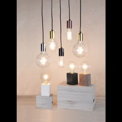 Star Trading Dekorpære E27|Led-Pærer E27 Sokkel<Klar Glob LED Filament 95mm