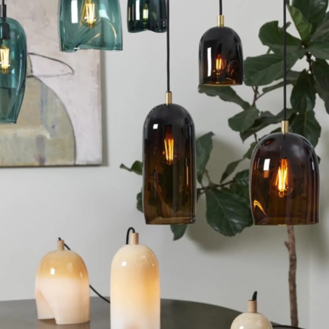 Magnor Glassverk Kjøkkenbelysning Tak|Takpendler<Klem 37 takpendel