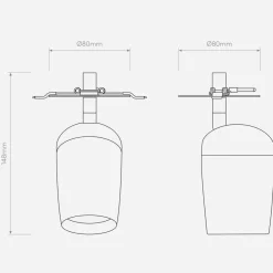 Astro Lighting Kjøkkenbelysning Tak<Koto recessed single takspot for innfelling