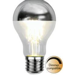 Ms - belysning Led-Pærer E27 Sokkel<Krom topp filament E27 LED 4W 2700K 60mm - Klar