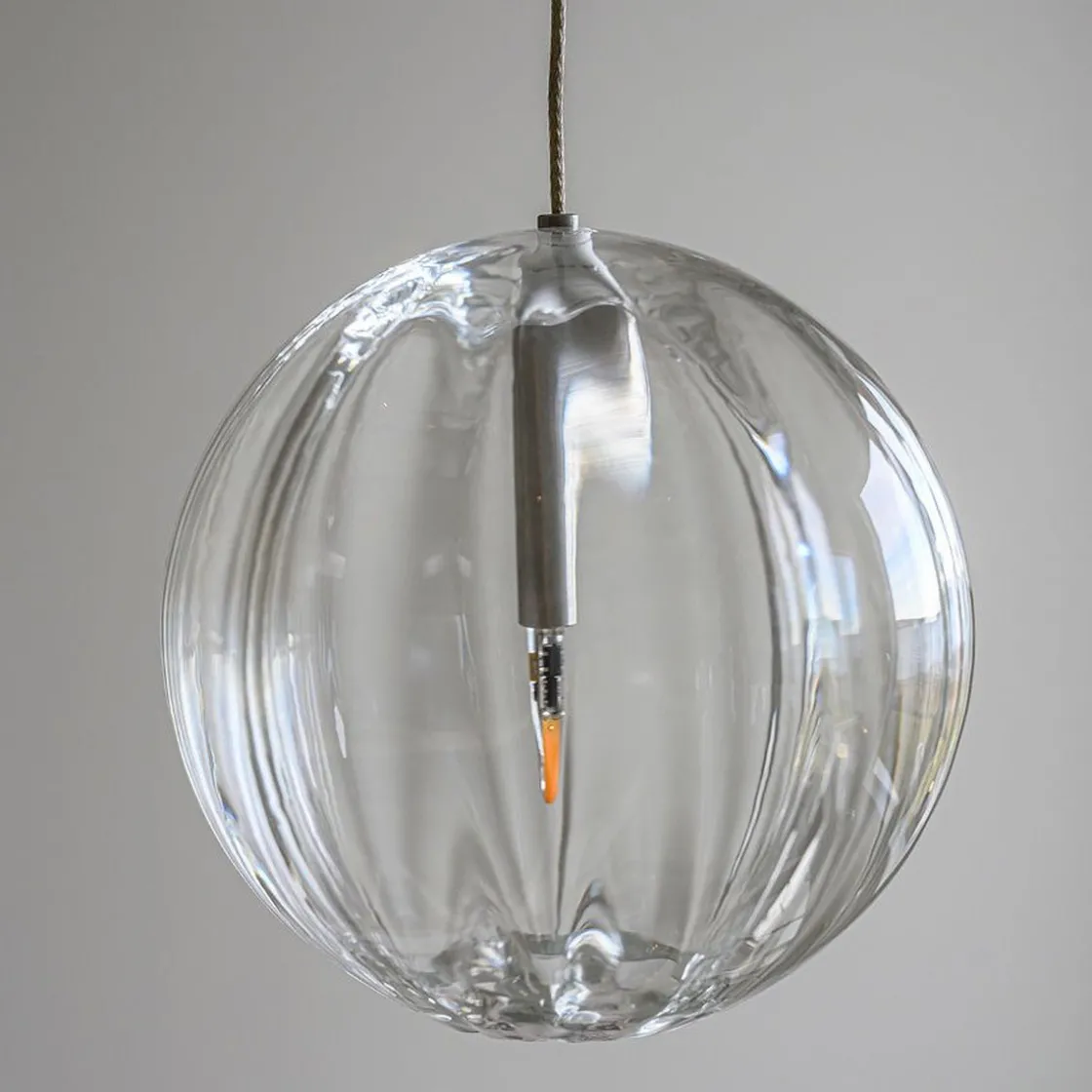 Hadeland Glassverk Kjøkkenbelysning Tak|Lysekroner<Krystallball 15 lys - Optikk