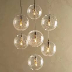 Hadeland Glassverk Kjøkkenbelysning Tak|Lysekroner<Krystallball 7 lys - Soda