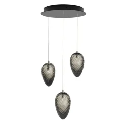 Hadeland Glassverk Kjøkkenbelysning Tak|Takpendler<Krystallkongle skoghorn 3 takpendel