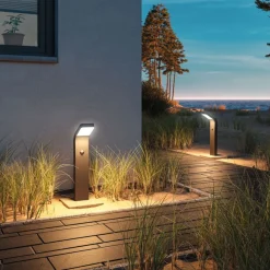 Paulmann Utelamper Til Kystområder|Pullert<Kulma pullert utendørs IP44 7,5W 3000 Kelvin 50 cm - Sensor