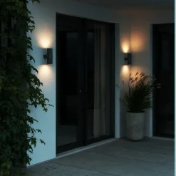 Nordlux Utelamper Med Opp/Ned Lys<Kyklop vegglampe utendørs opp/ned IP54 GU10