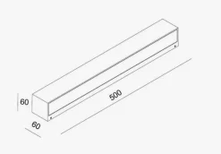NorDesign Utelamper Med Opp/Ned Lys<Kyoto 50 cm vegglampe ned - Antrasitt