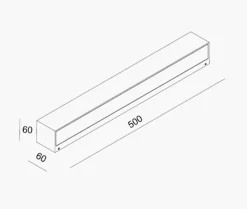 NorDesign Utelamper Med Opp/Ned Lys<Kyoto K2 50 cm vegglampe Opp/ned -