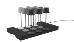 NorDesign Oppladbare Bordlamper<Ladeplate for 9 lamper til Iris mini oppladbar bordlampe