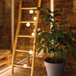 Paulmann Lysslynger|Lysslynger<Lampion lysslynge 3,6 meter IP44 3000 Kelvin - Oppladbar via USB