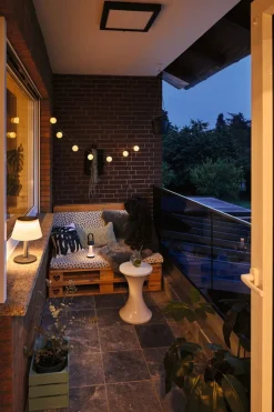 Paulmann Lysslynger|Lysslynger<Lampion lysslynge 3,6 meter IP44 3000 Kelvin - Oppladbar via USB