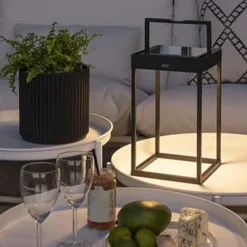 Konstsmide Lykter|Gulvlamper Ute<Lanterne Dimbar LED USB og Solcelle -