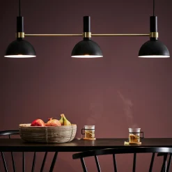 Marksløjd Kjøkkenbelysning Tak|Takpendler<Larry takpendel - Svart/Børstet messing -