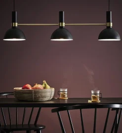 Marksløjd Kjøkkenbelysning Tak|Takpendler<Larry takpendel - Svart/Børstet messing -