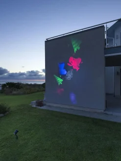 Konstsmide Juledekorasjoner<Laserlampe fargede julemotiv IP44 utendørs