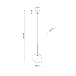 TK Lighting Kjøkkenbelysning Tak|Takpendler<Lava takpendel 1-lys