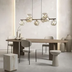 TK Lighting Kjøkkenbelysning Tak|Takpendler<Lava takpendel 9-lys 116 cm