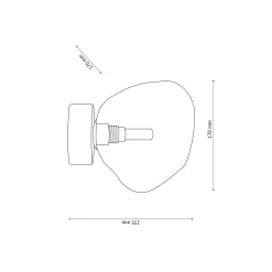 TK Lighting Kjøkkenbelysning Tak|Taklamper / Takplafonder<Lava tak/vegglampe