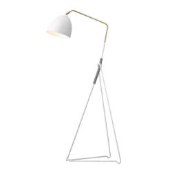 Örsjö Leselamper Gulv<Lean gulvlampe - Hvit/Rå messing