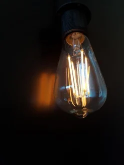 Star Trading Dekorpære E27|Led-Pærer E27 Sokkel<Led filament 3,6W uniterm dimbar 60mm