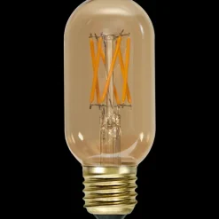 Star Trading Dekorpære E27|Led-Pærer E27 Sokkel<LED-pære 3,7W dimbar, Vintage Gold 45mm E27