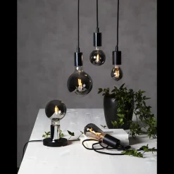 Star Trading Dekorpære E27|Led-Pærer E27 Sokkel<LED-pære 1,8W plain smoke 95mm