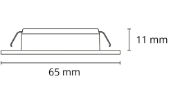 Sg Armaturen As Møbel Downlights<LEDstar Slim CV 24V Hvit 4,5W LED 2700K IP65