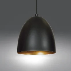 Emibig Kjøkkenbelysning Tak|Takpendler<Lenox takpendel 1 lys - Svart/Gullfarget