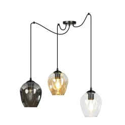 Emibig Kjøkkenbelysning Tak|Takpendler<Level takpendel 3 lys - Svart/Multifarget