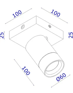 NorDesign Kjøkkenbelysning Tak|Spotter & Skinner<Levi takspot 6W 2700K dimbar -