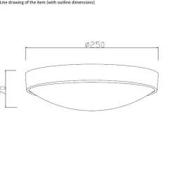 Lucide Kjøkkenbelysning Tak|Taklamper / Takplafonder<Lex taklampe 25 cm -