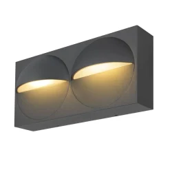 Slv Utelamper Med Opp/Ned Lys<Lid dobbel vegglampe utendørs 29W 2700/3000 Kelvin IP65 - Dimbar