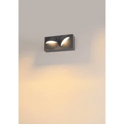 Slv Utelamper Med Opp/Ned Lys<Lid dobbel vegglampe utendørs 29W 2700/3000 Kelvin IP65 - Dimbar