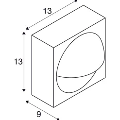 Slv Utelamper Med Opp/Ned Lys<Lid enkel vegglampe utendørs 15W 2700/3000 Kelvin IP65 - Dimbar