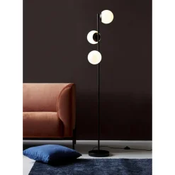 Nordlux Interiørlamper Gulv<Lilly gulvlampe - Svart/Opal