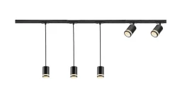 Nordlux Link Spotskinner<Link Rondie 1,8 meter spottskinne med 3 pendler og 2 spotter