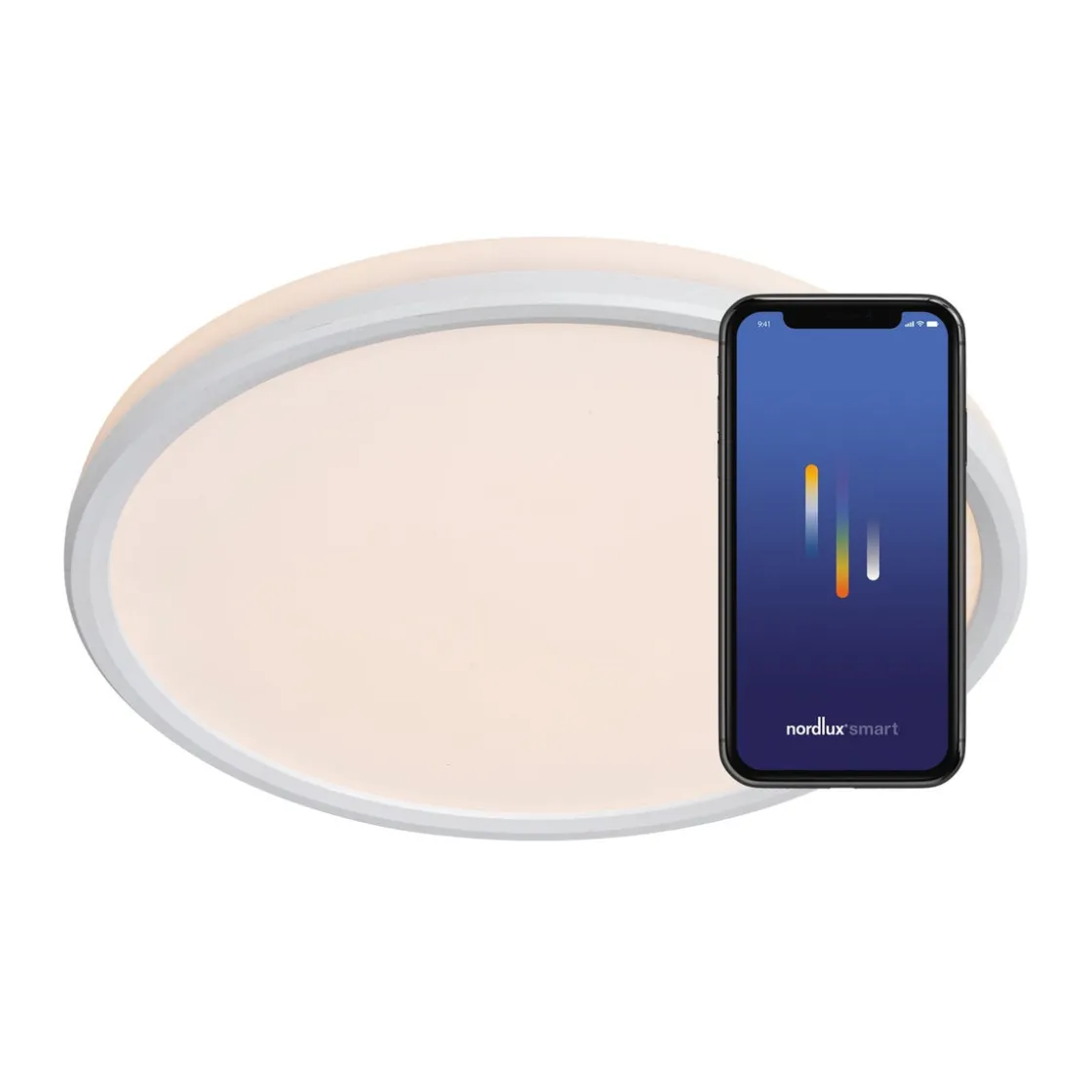 Nordlux Baderomsbelysning Tak|Kjøkkenbelysning Tak<Liva Smart Colour taklampe 36 cm 2700-6500 Kelvin 21W IP54