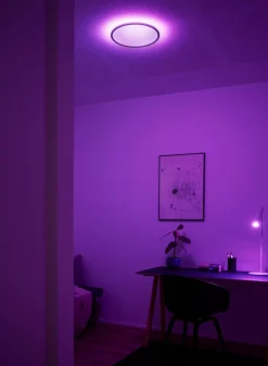 Nordlux Baderomsbelysning Tak|Kjøkkenbelysning Tak<Liva Smart Colour taklampe 36 cm 2700-6500 Kelvin 21W IP54