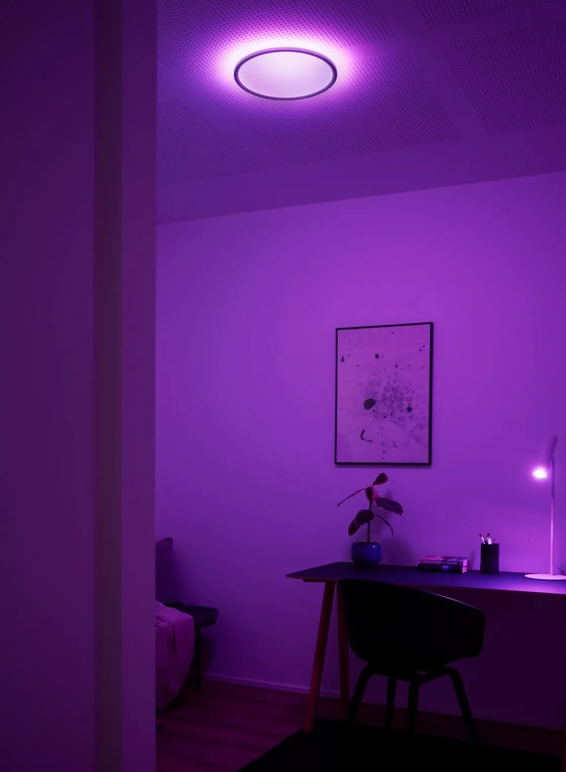 Nordlux Baderomsbelysning Tak|Kjøkkenbelysning Tak<Liva Smart Colour taklampe 36 cm 2700-6500 Kelvin 21W IP54