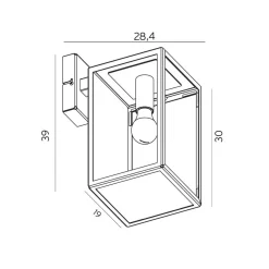 Norlys Lightup-Pris|Utelamper - Klassiske Vegglamper<Lofoten vegg/arm 1949 ned vegglampe