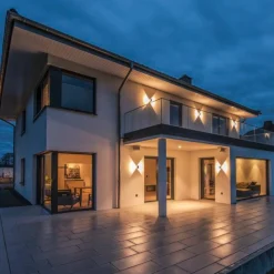 Slv Utelamper Med Opp/Ned Lys<Logs vegglampe utendørs 9,5W 3000 Kelvin IP65