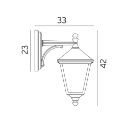 Norlys Lightup-Pris|Utelamper - Klassiske Vegglamper<London 481